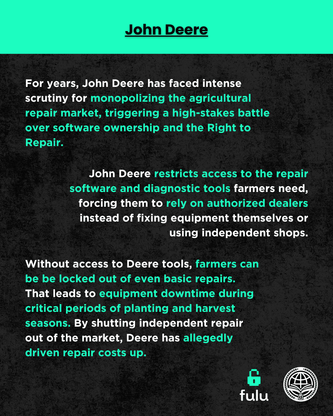 John Deere, slide 2 of the Instagram post