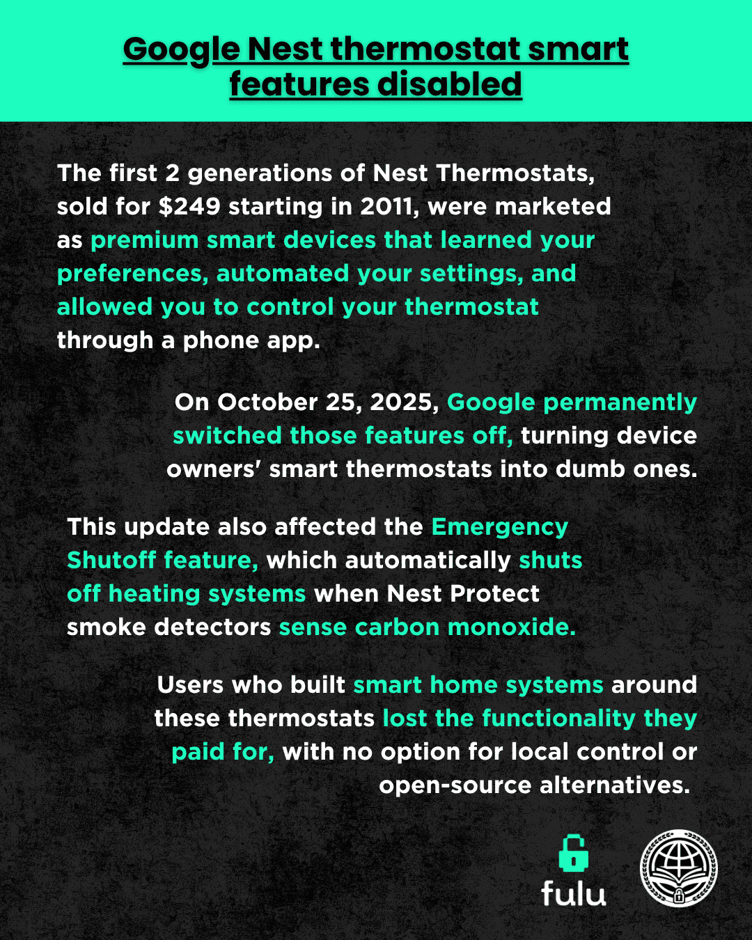 Google Nest Thermostat , slide 2 of the Instagram post
